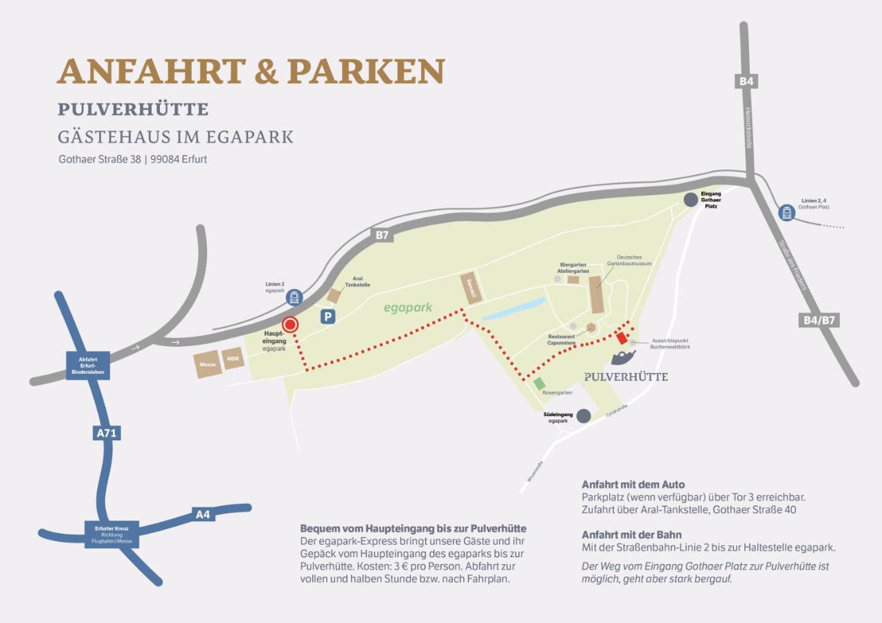 Pulverhuette Gaestehaus Im Egapark - Ein Projekt Der Lebenshilfe Erfurt Service Ggmbh Kültér fotó